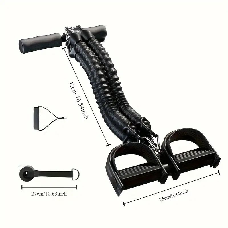 Sports Equipment Images - เหยียบความตึงเครียดเชือกดึงออกกําลังกายที่บ้านอเนกประสงค์ออกกําลังกายวงต้านทานผู้ชายอุปกรณ์กีฬายิม