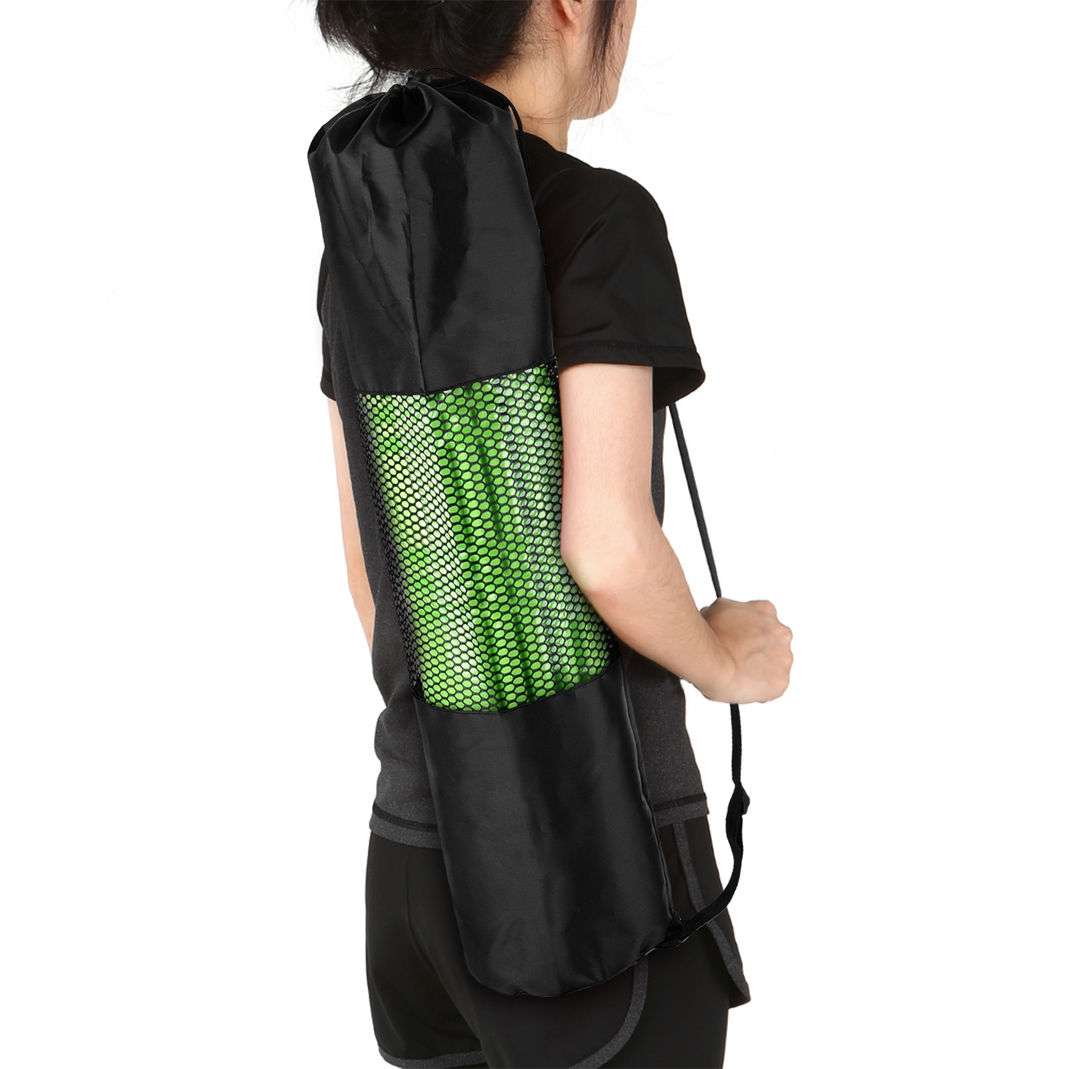 Xin Sports Equipment - กระเป๋าตาข่ายสำหรับเสื่อโยคะ ขนาด 11.8 x 27.5 นิ้ว