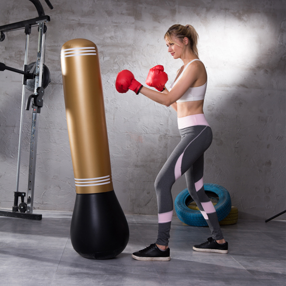 กระเป๋าฟรีพีวีซีเสามวยเป่าลมสำ - Sports Equipment Names บทวิจารณ์และราคา