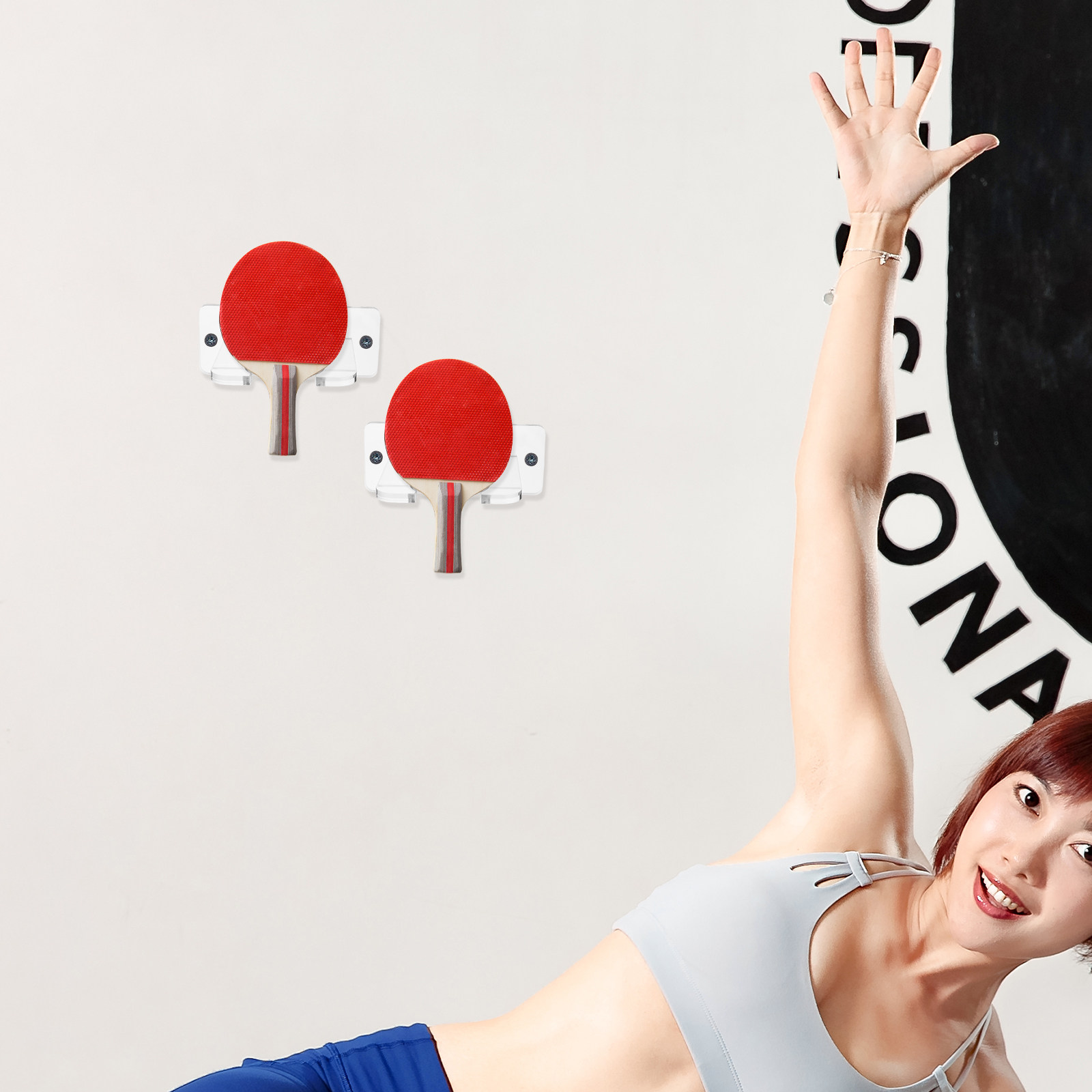 ที่แขวนไม้ปิงปอง 2 ชิ้น อะคริล - Sports Equipment Rack บทวิจารณ์และราคา